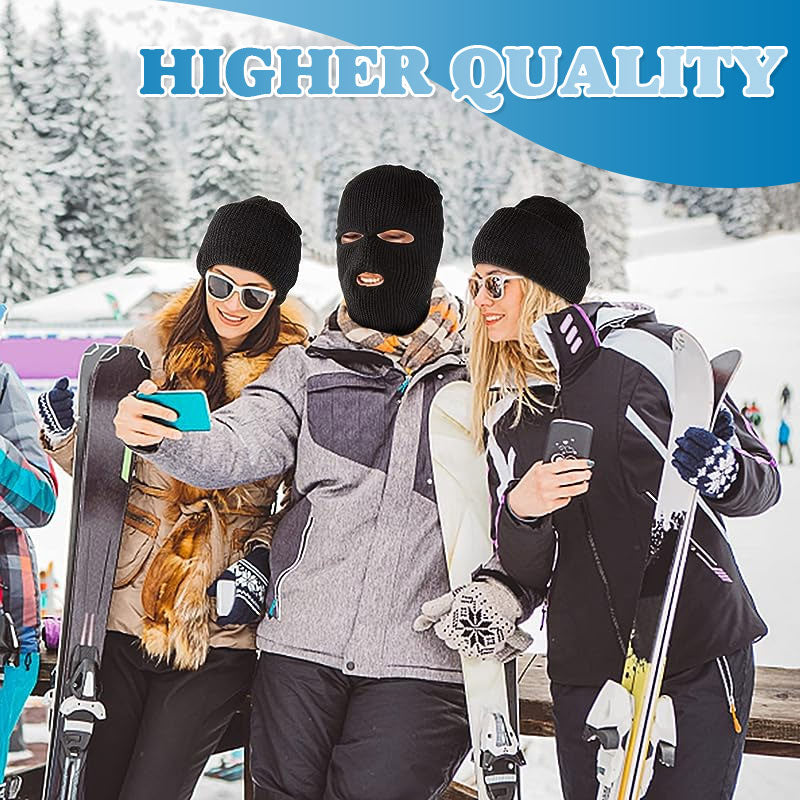 Three Hole Cycling Wool Mask