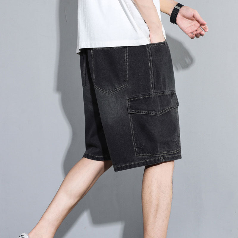 Men's Thin Loose Denim Shorts