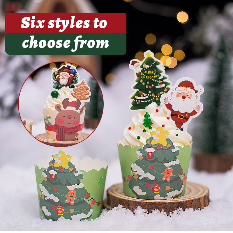 Christmas Cake Box Paper Cup