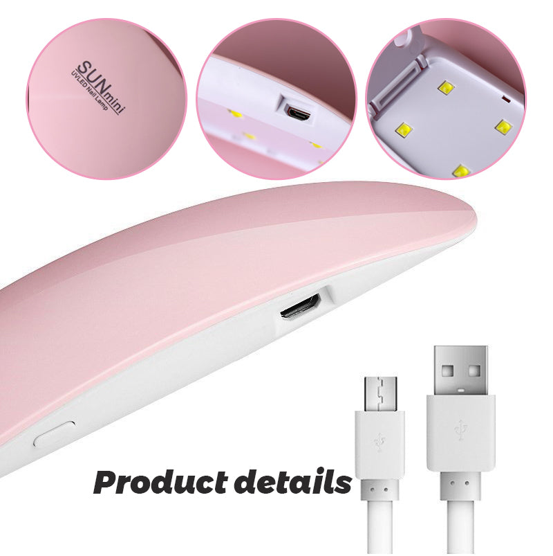 Semi-Cured Gel Nail Patch + UV Lamp