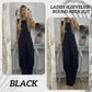 Ladies Sleeveless Round Neck Slit Top Trousers Two-Piece Set