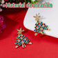 Pendientes creativos de árbol de Navidad./Christmas tree earrings