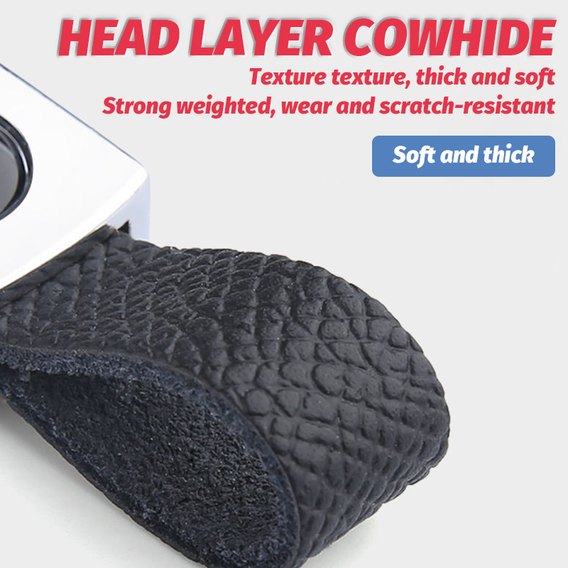 Metal Leather Keychain