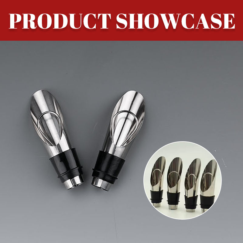 Stainless Steel Wine Pourer Set