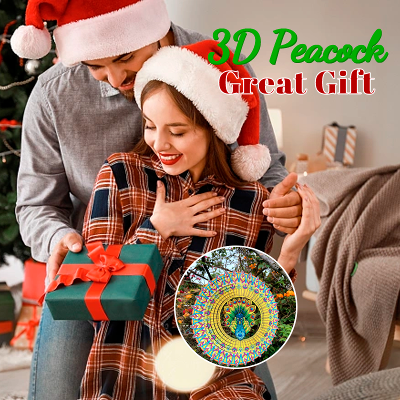 3D Peacock Opening Wind Chime
