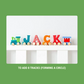 Wooden Colorful Letter Train Name Toy