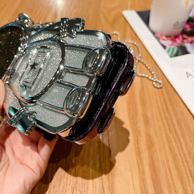 Astronaut Holder Messenger Chain Mirror Phone Case