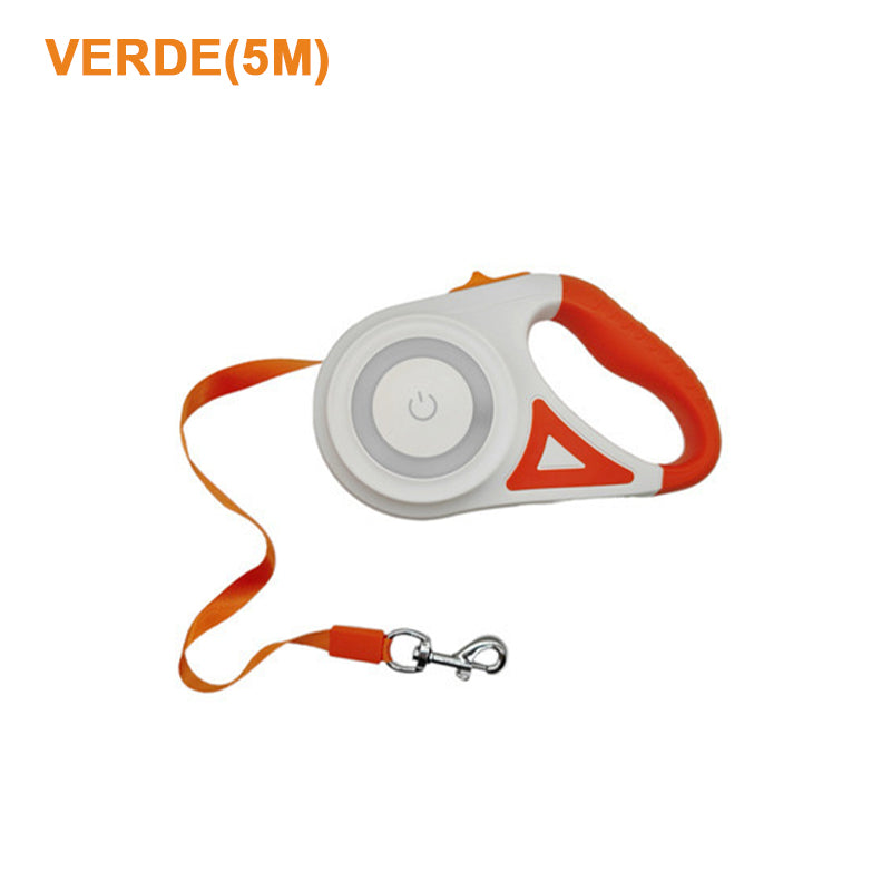 Correa retráctil automática para mascotas LED/Illuminated automatic retractable dog leash