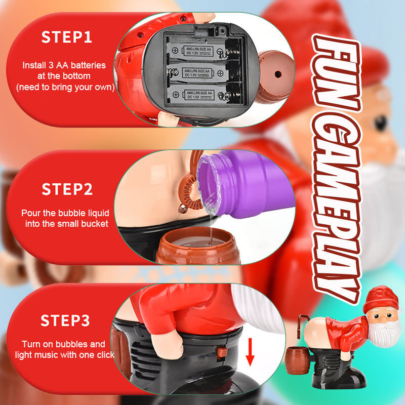 Funny Santa Bubble Machine