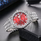 Diamant-Herrenuhr/Diamond-set Gypsophila quartz watch