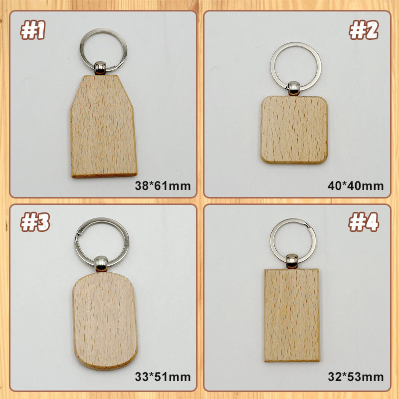 Personalized Wooden Keychain