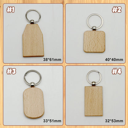 Personalized Wooden Keychain