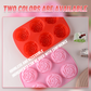 6 Rose Baking Molds