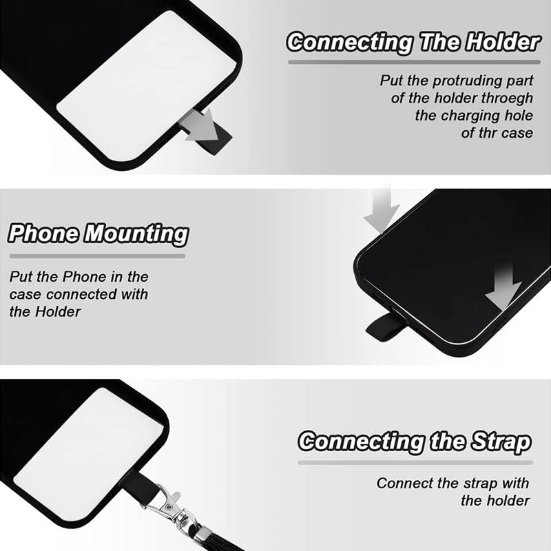 Transparent Cell Phone Lanyard Spacer