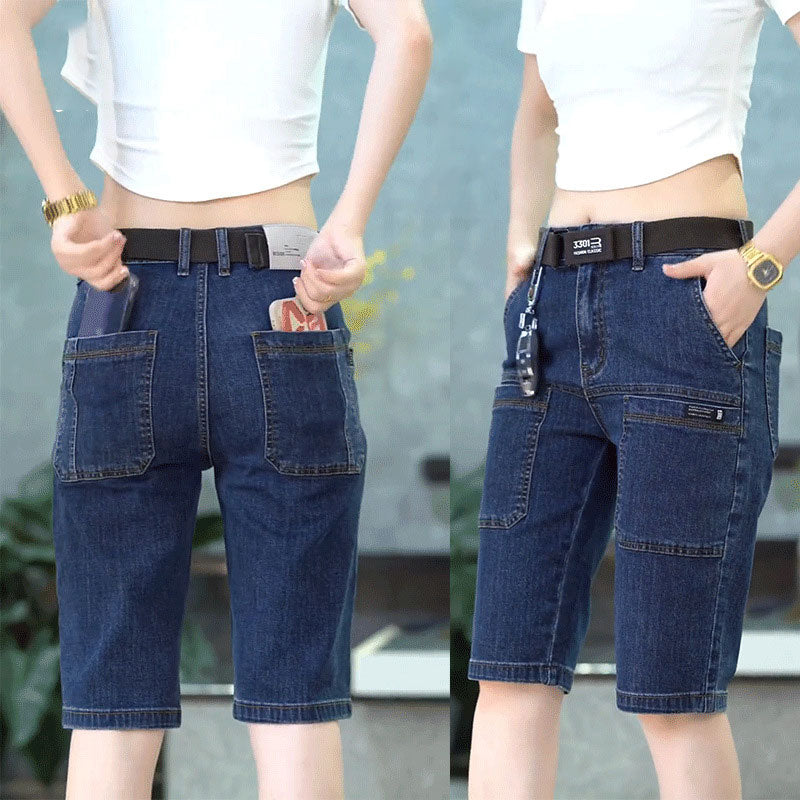 Six Pocket Denim Shorts