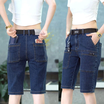 Six Pocket Denim Shorts
