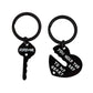 Heart Shape Couple Stainless Steel Keychain