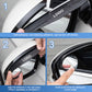 Small Round Rearview Mirror With Rain Eyebrows (1 Pair)