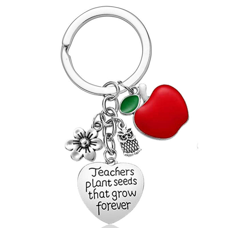 Teacher's Day Valentine's Day Gift Stainless Steel Keychain