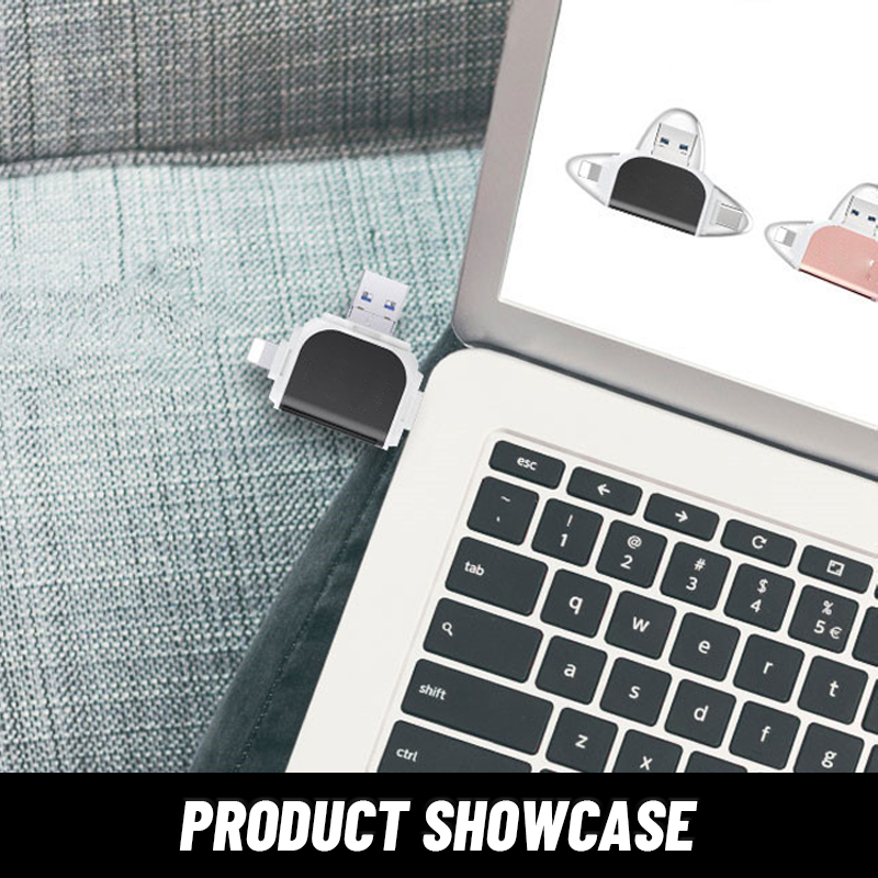 4-In-1 Multi-Function Card Reader