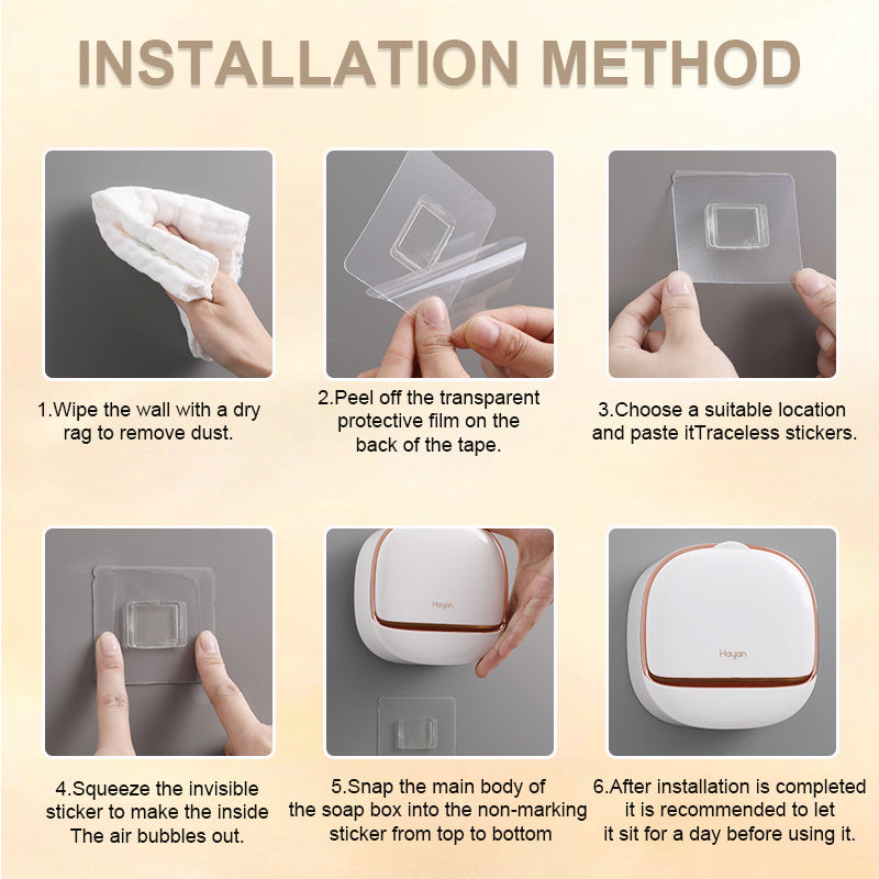 High-end Drain Soap Dish With Lid