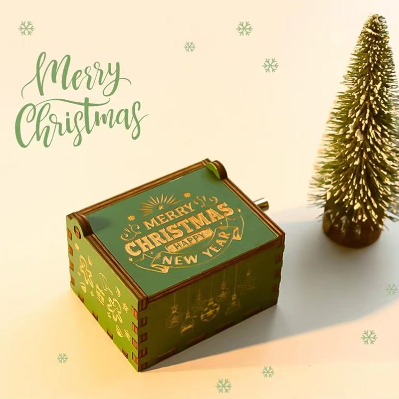 Wooden Carved and Painted Music Box 🎶