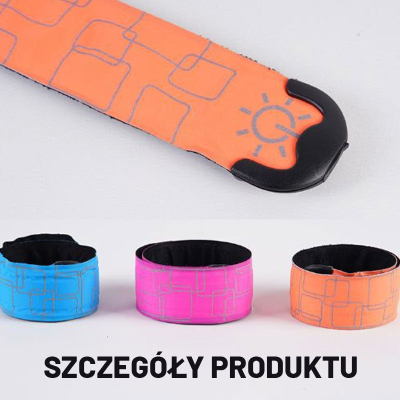 Świecąca opaska klaskająca/LED clapping wrist strap light
