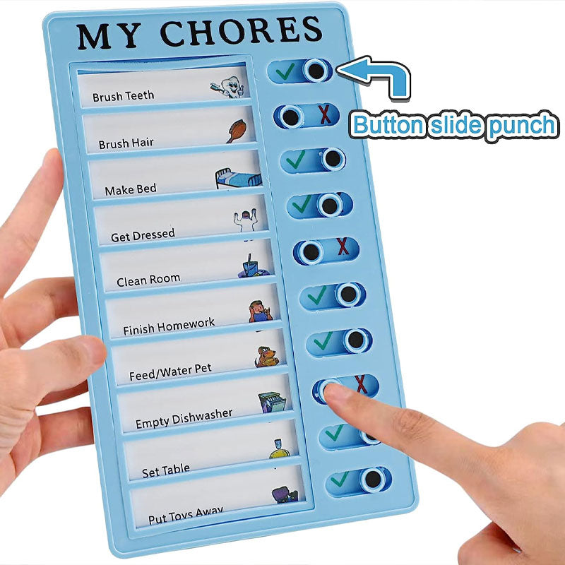 Children'S Self-Discipline Punch Card
