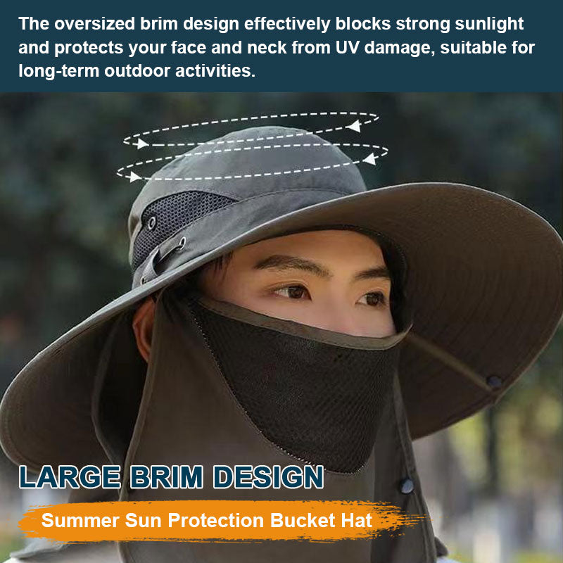 Summer Sun Protection Bucket Hat