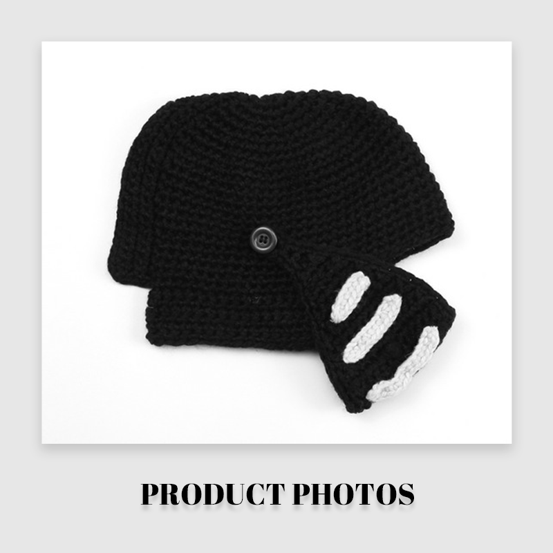 Handmade Knitted Knight Helmet Beanie