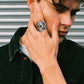 Titanium Steel Skull Skull Ring