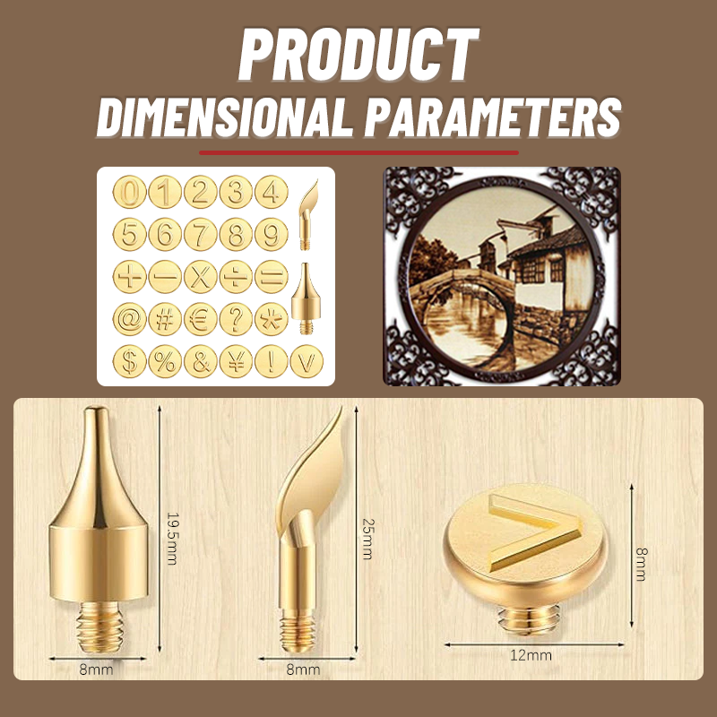26 Number Symbol Engraving Soldering Iron(28-piece set)