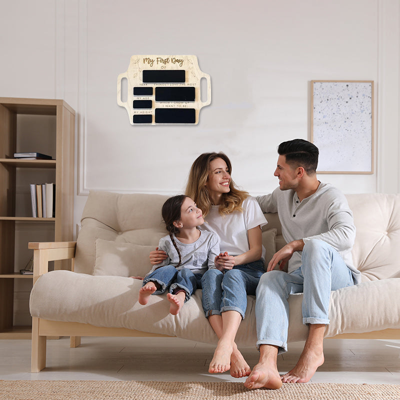 Wooden Message Board With Handle Reusable