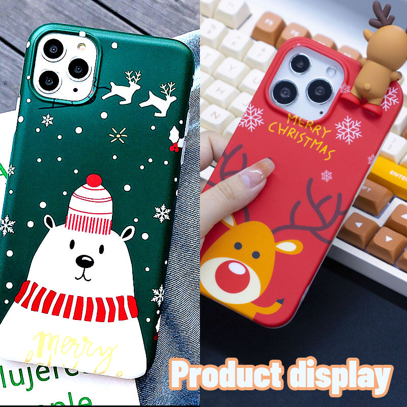 Christmas Polar Bear Elk Mobile Phone Case