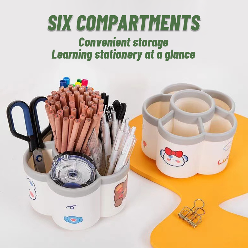 Stylish And Cute 360-Degree Rotating Pen Holder