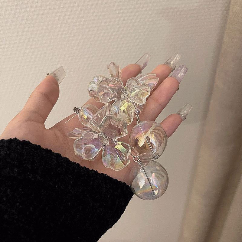 Glass Water Polo Earrings