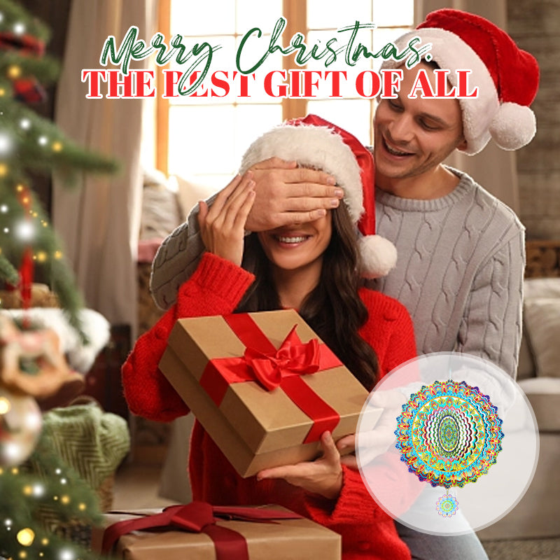 3D Rotating Colorful Wind Chimes