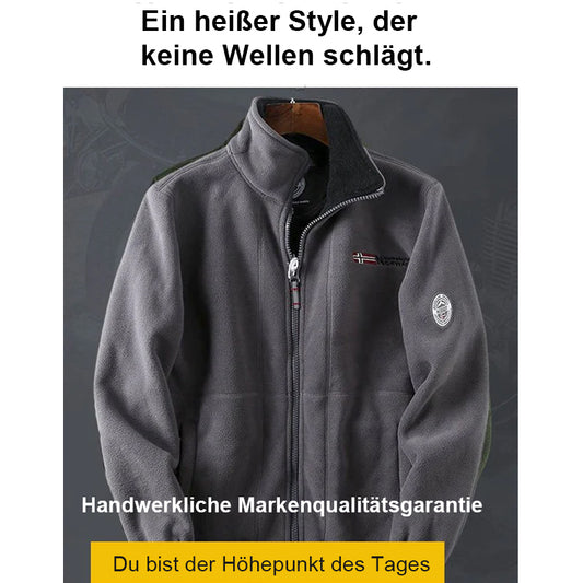 Die besten Weihnachtsgeschenke--Zweilagige Kapuzenjacke für Männer (Hochwertiges Originalprodukt)/Reversible polar fleece jacket
