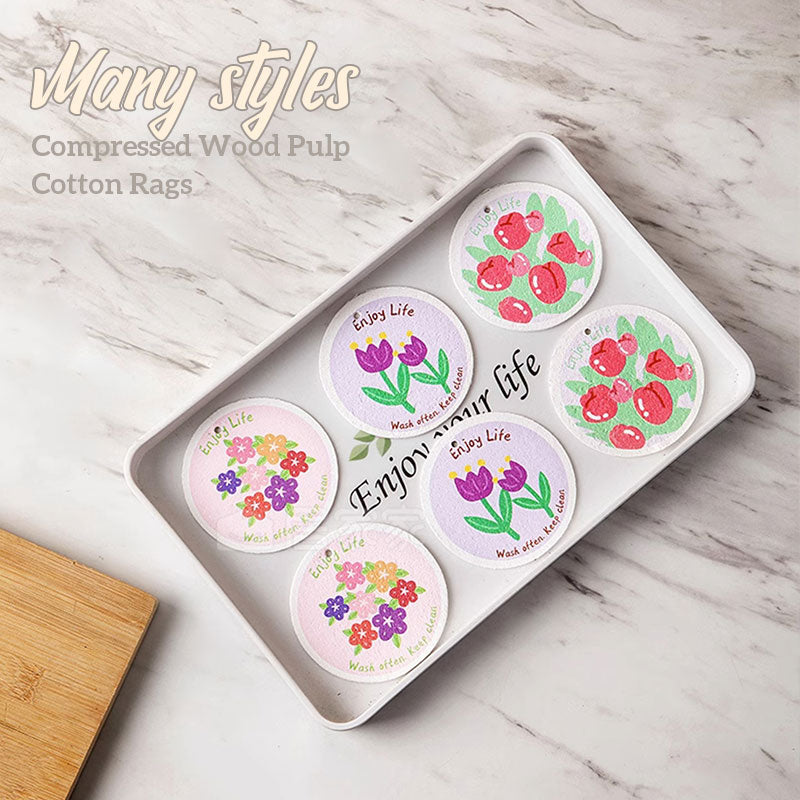 Compressed Wood Pulp Cotton Rags