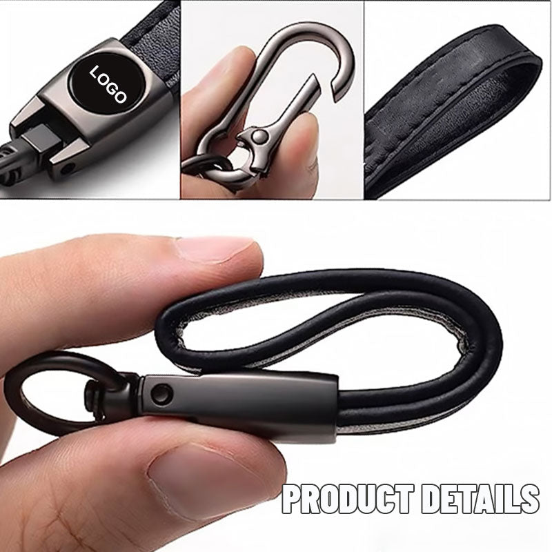 Car Leather Metal Keychain Chain