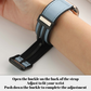Magnetic Silicone Leather Wrist Strap