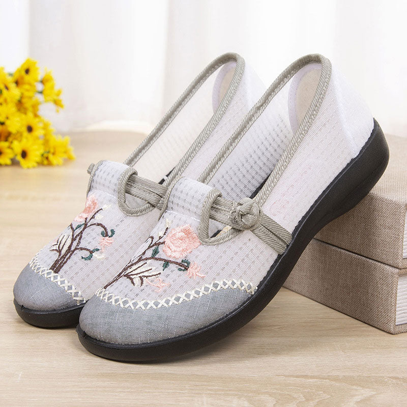 Embroidered Mesh Embroidered Shoes