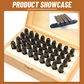 36-Piece Wooden Box Letter Punch Set