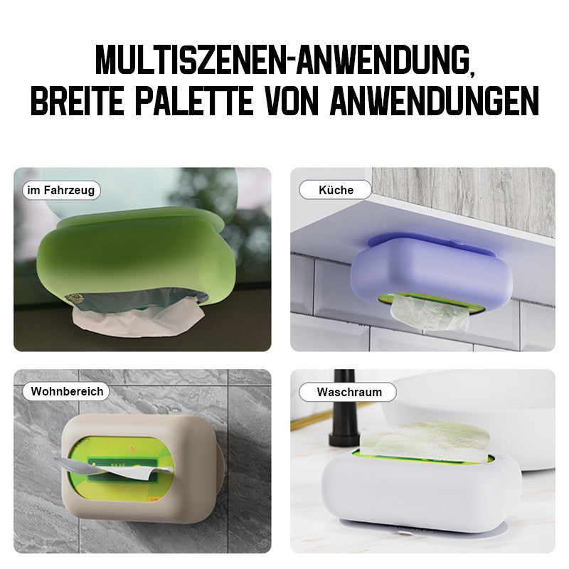 Silikon-Taschentuchbox mit Saugnapf/Suction cup anti-fall and wear-resistant paper box
