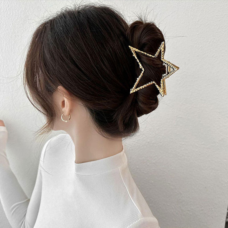 Pentagram Shark Clip Hair Clip