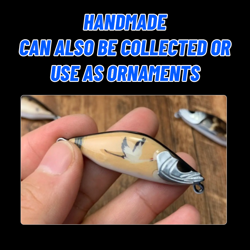 Mandarin Fish Shape Handmade Lure Wood Bait - #4