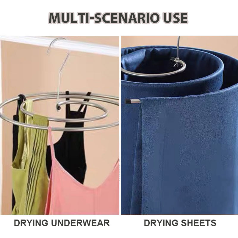 Quilt Drying Artifact - Spiral Clothes Hanger