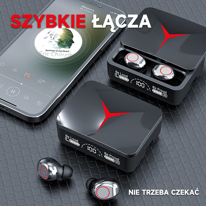 Inteligentny bezprzewodowy zestaw słuchawkowy Bluetooth/Slide Bluetooth power bank earphones