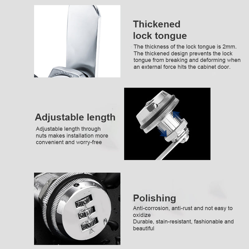 Password Turn Tongue Lock