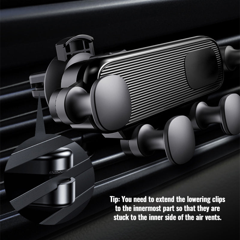 Vehicle Air Outlet Gravity Navigation Mobile Phone Holder